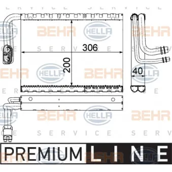 Evaporateur climatisation HELLA 8FV 351 330-701