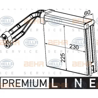 Evaporateur climatisation HELLA 8FV 351 330-731