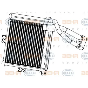 Evaporateur climatisation HELLA 8FV 351 330-741