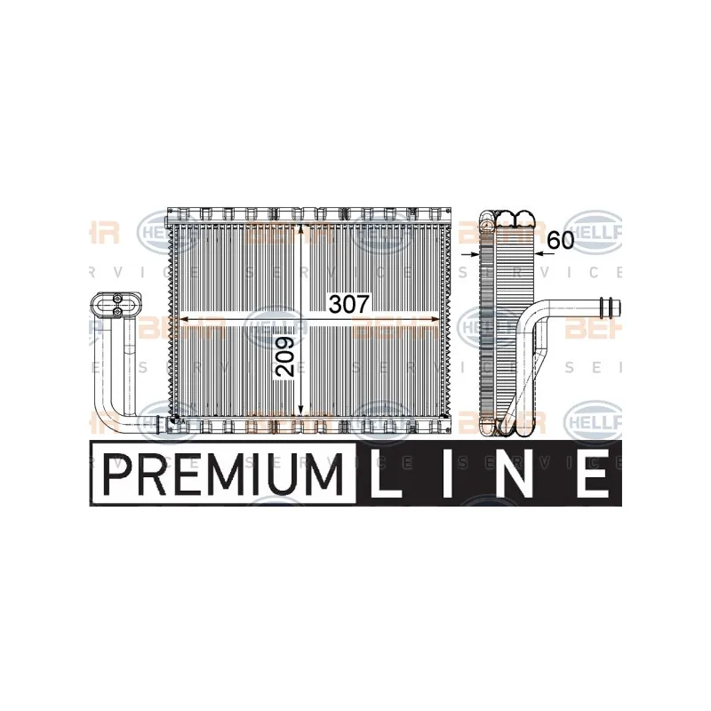 Evaporateur climatisation HELLA 8FV 351 331-111