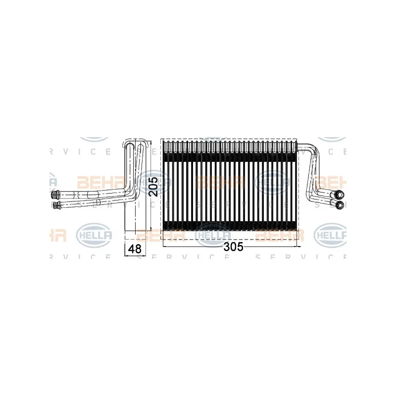 Evaporateur climatisation HELLA 8FV 351 331-261