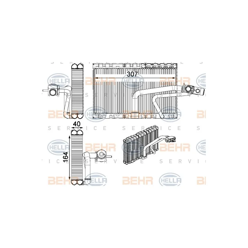 Evaporateur climatisation HELLA 8FV 351 331-271