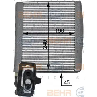 Evaporateur climatisation HELLA 8FV 351 331-331