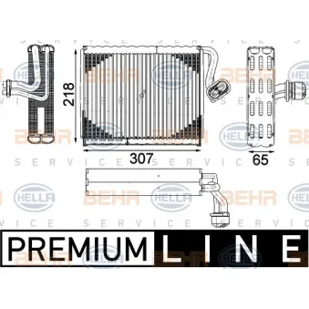 Evaporateur climatisation HELLA 8FV 351 331-481