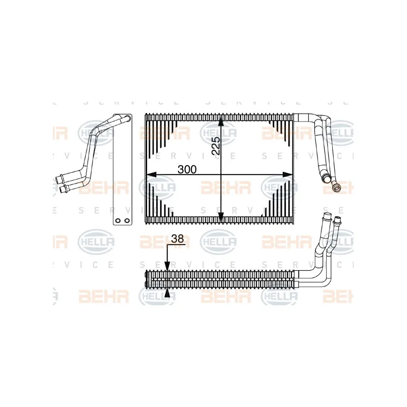 Evaporateur climatisation HELLA 8FV 351 331-824