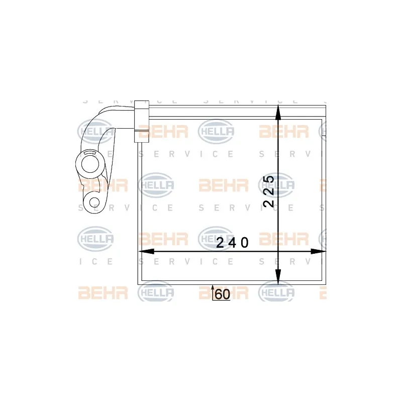 Evaporateur climatisation HELLA 8FV 351 336-071