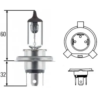 Ampoule, projecteur principal HELLA 8GJ 002 525-001