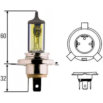 Ampoule, projecteur principal HELLA 8GJ 002 525-341