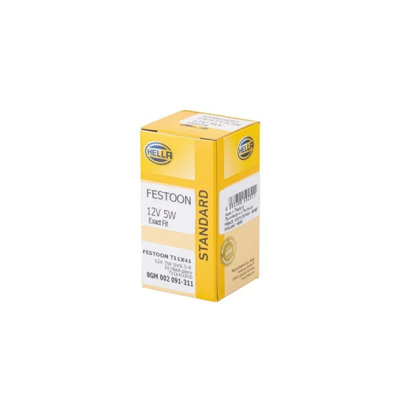 Ampoule, feu éclaireur de plaque HELLA 8GM 002 091-311