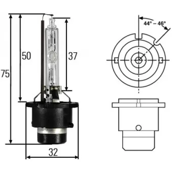 Ampoule, projecteur longue portée HELLA 8GS 007 949-101