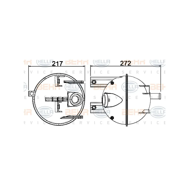 Vase d'expansion, liquide de refroidissement HELLA 8MA 376 702-224