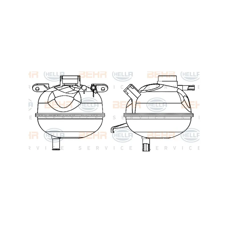 Vase d'expansion, liquide de refroidissement HELLA 8MA 376 702-294