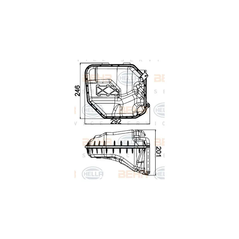 Vase d'expansion, liquide de refroidissement HELLA 8MA 376 702-314