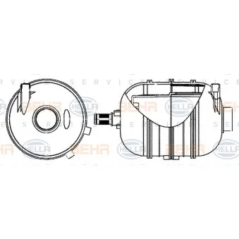 Vase d'expansion, liquide de refroidissement HELLA 8MA 376 702-324