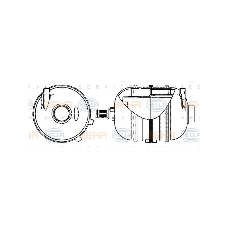 Vase d'expansion, liquide de refroidissement HELLA 8MA 376 702-324