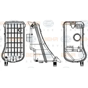 Vase d'expansion, liquide de refroidissement HELLA 8MA 376 702-374
