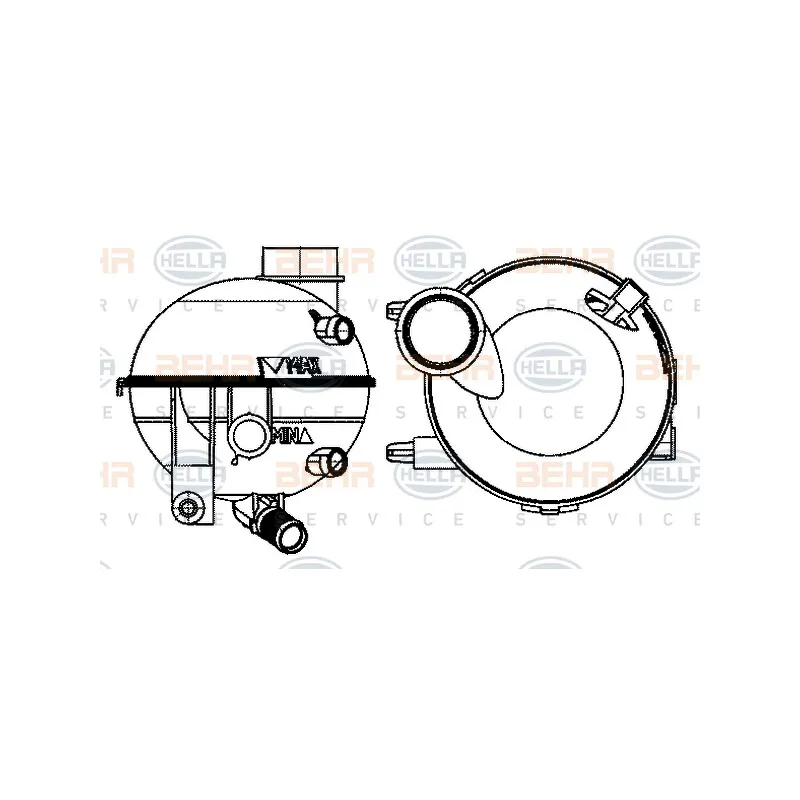Vase d'expansion, liquide de refroidissement HELLA 8MA 376 702-414