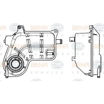 Vase d'expansion, liquide de refroidissement HELLA 8MA 376 702-504