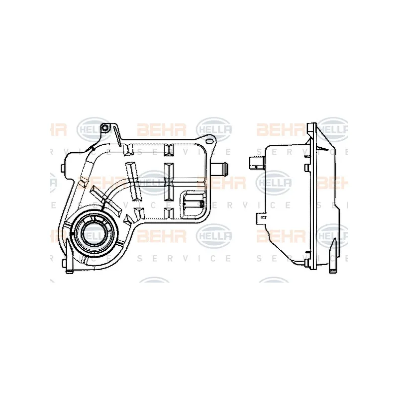 Vase d'expansion, liquide de refroidissement HELLA 8MA 376 702-504