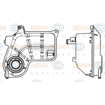 Vase d'expansion, liquide de refroidissement HELLA 8MA 376 702-514
