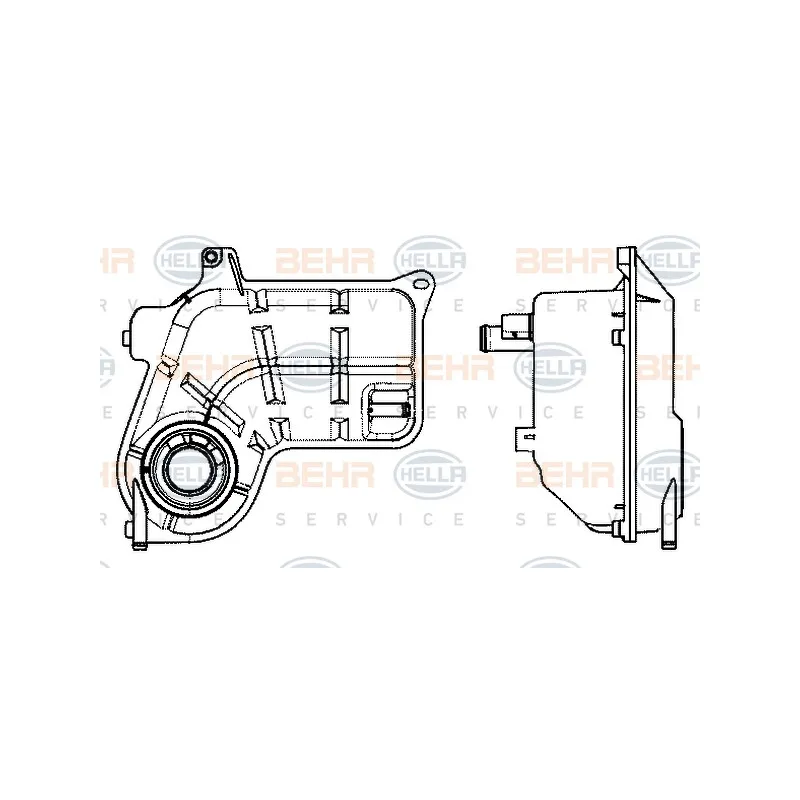 Vase d'expansion, liquide de refroidissement HELLA 8MA 376 702-514