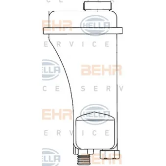Vase d'expansion, liquide de refroidissement HELLA 8MA 376 705-401