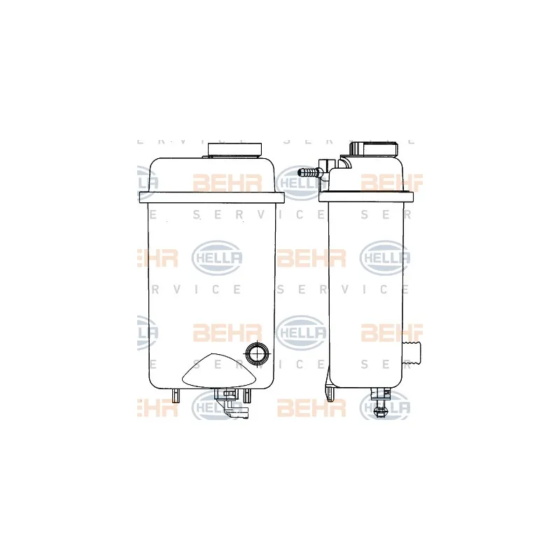 Vase d'expansion, liquide de refroidissement HELLA 8MA 376 705-431