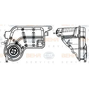 Vase d'expansion, liquide de refroidissement HELLA 8MA 376 737-144