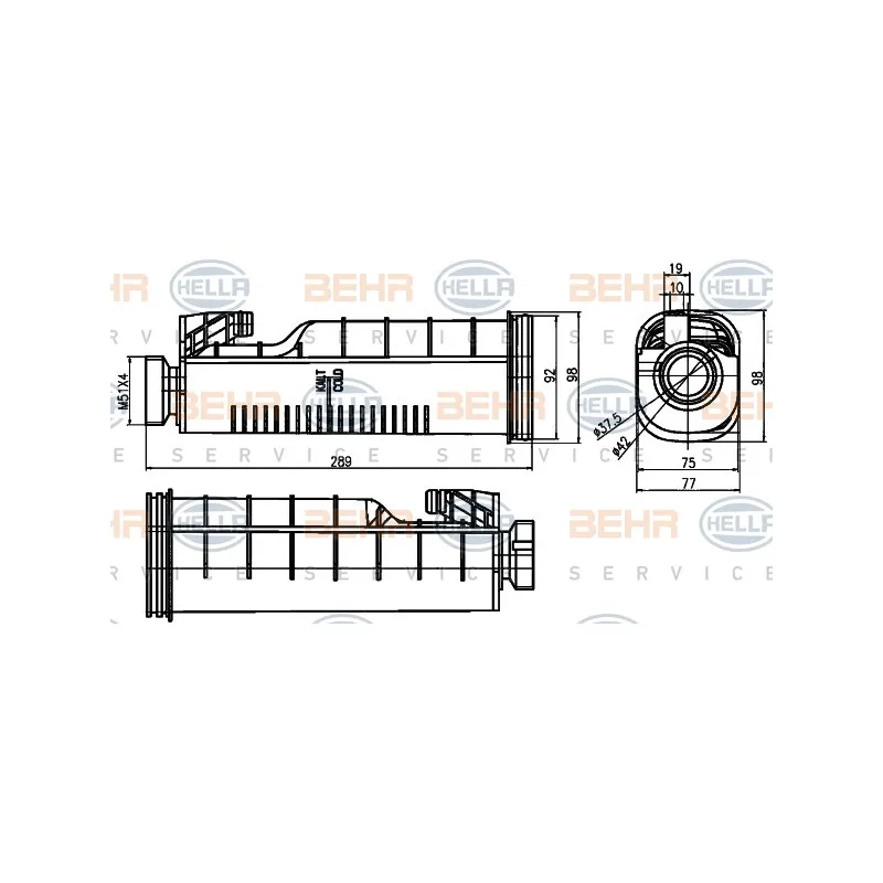 Vase d'expansion, liquide de refroidissement HELLA 8MA 376 755-091