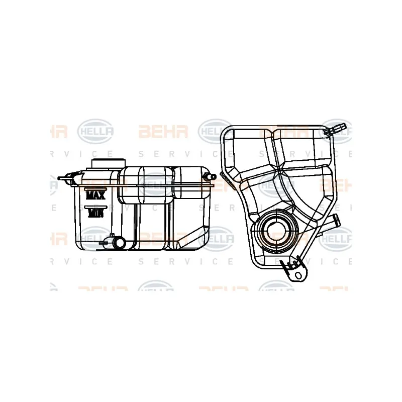Vase d'expansion, liquide de refroidissement HELLA 8MA 376 756-654