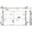 Radiateur, refroidissement du moteur HELLA 8MK 376 700-261 - Visuel 1
