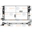 Radiateur, refroidissement du moteur HELLA 8MK 376 700-391 - Visuel 1