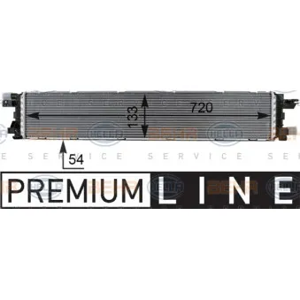 Radiateur basse température, intercooler HELLA 8MK 376 701-271