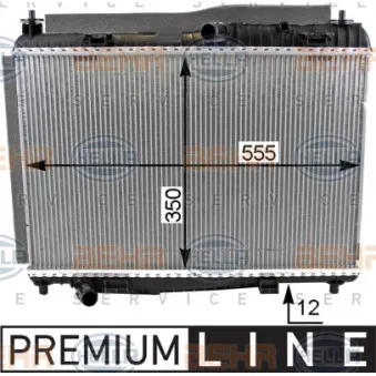 Radiateur, refroidissement du moteur HELLA