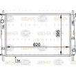Radiateur, refroidissement du moteur HELLA 8MK 376 706-631 - Visuel 1