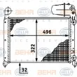 Radiateur, refroidissement du moteur HELLA 8MK 376 716-121 - Visuel 1
