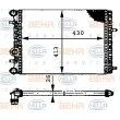 Radiateur, refroidissement du moteur HELLA 8MK 376 716-234 - Visuel 1