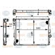 Radiateur, refroidissement du moteur HELLA 8MK 376 716-244 - Visuel 1