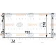 Radiateur, refroidissement du moteur HELLA 8MK 376 717-751 - Visuel 1