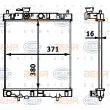Radiateur, refroidissement du moteur HELLA 8MK 376 718-431 - Visuel 1