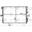 Radiateur, refroidissement du moteur HELLA 8MK 376 718-784 - Visuel 1