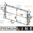 Radiateur, refroidissement du moteur HELLA 8MK 376 719-751 - Visuel 1