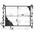 Radiateur, refroidissement du moteur HELLA 8MK 376 719-761 - Visuel 1