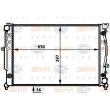 Radiateur, refroidissement du moteur HELLA 8MK 376 720-601 - Visuel 1