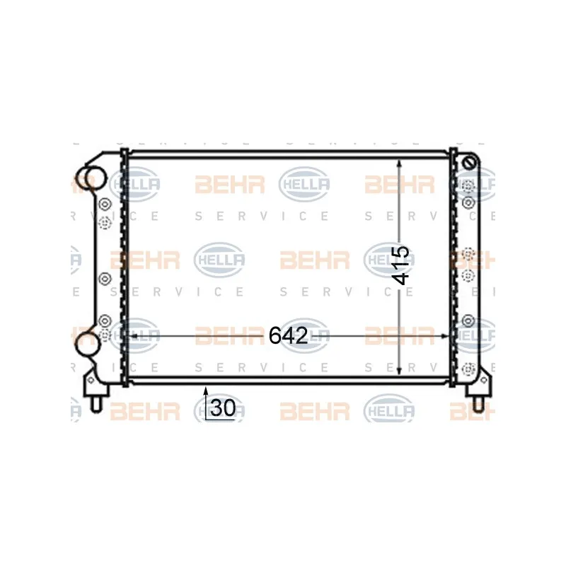 Radiateur, refroidissement du moteur HELLA 8MK 376 724-791