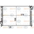 Radiateur, refroidissement du moteur HELLA 8MK 376 749-511 - Visuel 1