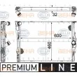Radiateur, refroidissement du moteur HELLA 8MK 376 754-041 - Visuel 1