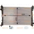 Radiateur, refroidissement du moteur HELLA 8MK 376 754-464 - Visuel 1