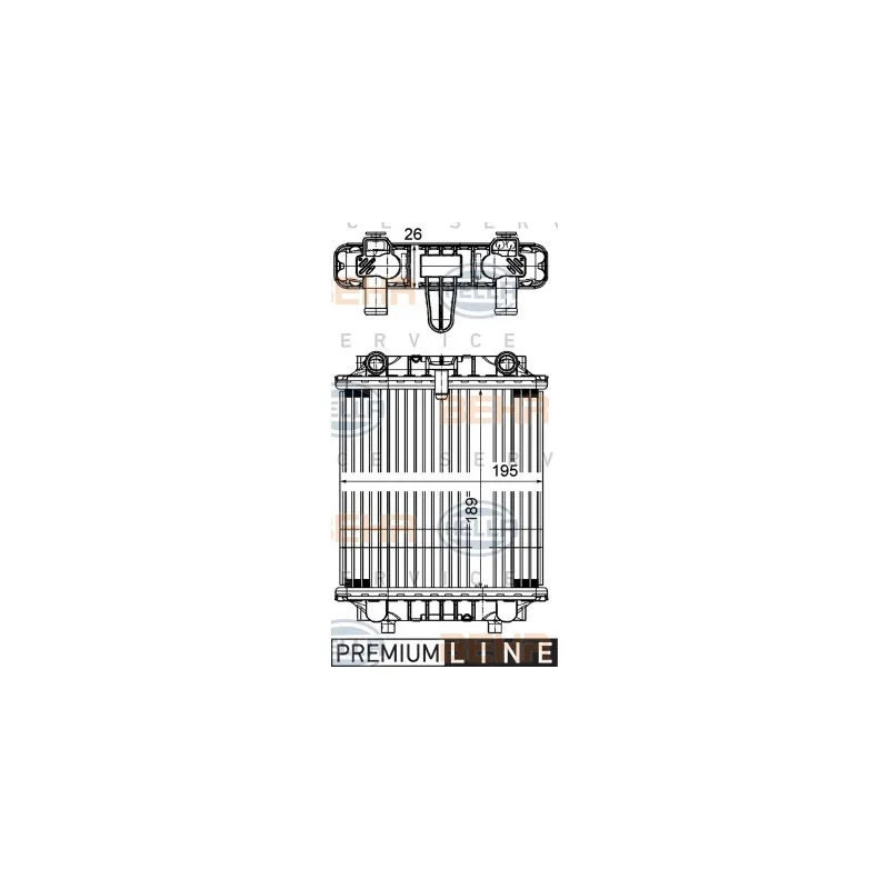 Radiateur, refroidissement du moteur HELLA 8MK 376 756-691