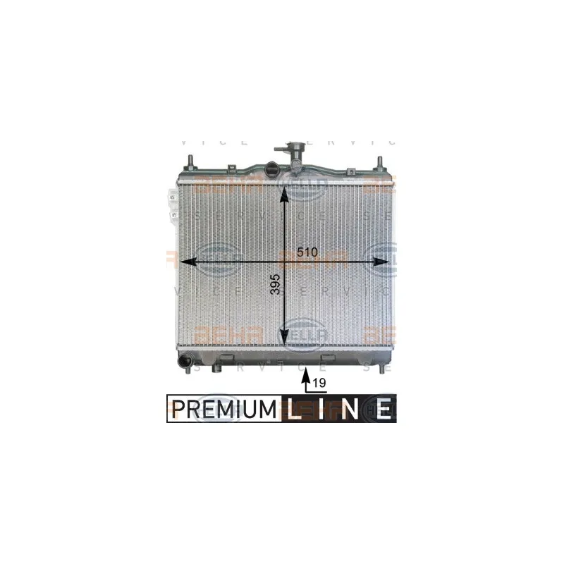 Radiateur, refroidissement du moteur HELLA 8MK 376 762-001